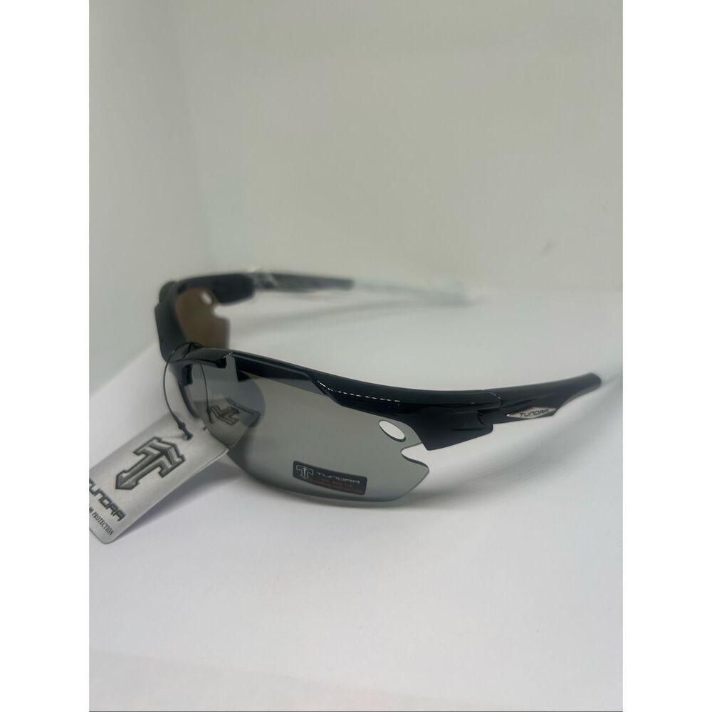 Sport Wrap Semi Rimless Sunglasses Mirrored UV400 Protection Lightweight